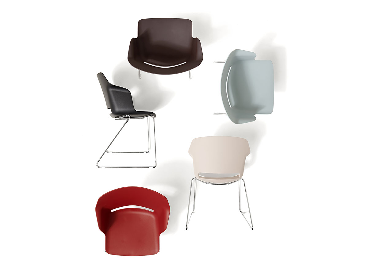 sedia visitatore CLOP, vari colori