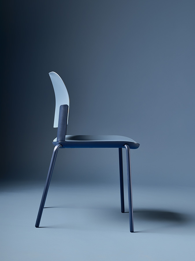 MATCH sedia visitatore Diemme - blu