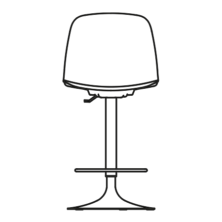 KIRE stool disegno tecnico