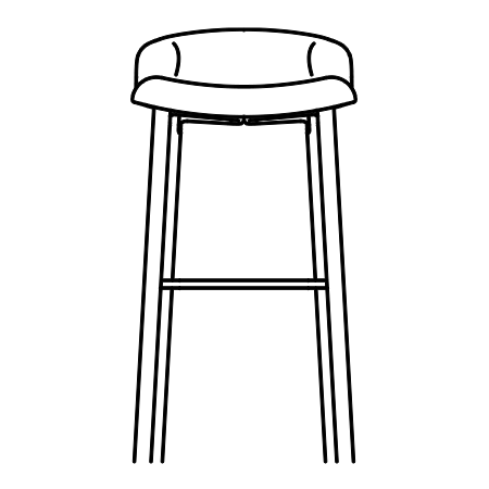 LOFT stool disegno tecnico